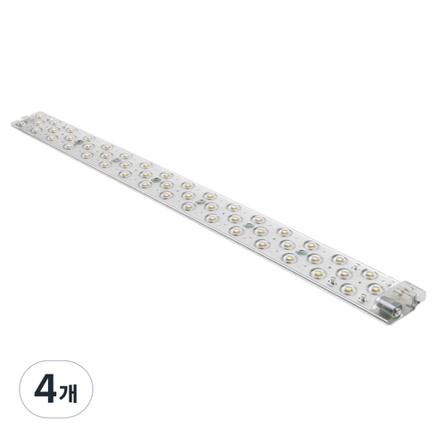 데이온 안정기 일체형 플리커프리 LED 리폼 모듈 30W 형광등, 전구색, 4개
