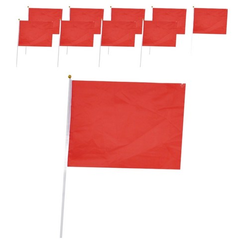 파티쇼 응원깃발, 레드, 10개