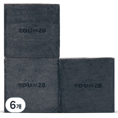 톤28 S21 샴푸바 참숯, 100g, 6개