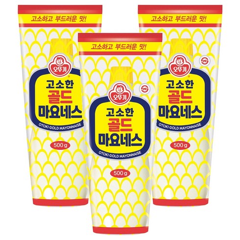 오뚜기 고소한 골드 마요네스, 500g, 3개