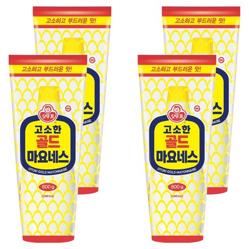 오뚜기 고소한 골드 마요네스, 800g, 4개