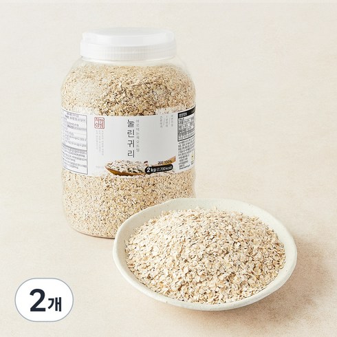 착한상점 바로먹는 퀵 오트밀, 2kg, 2개