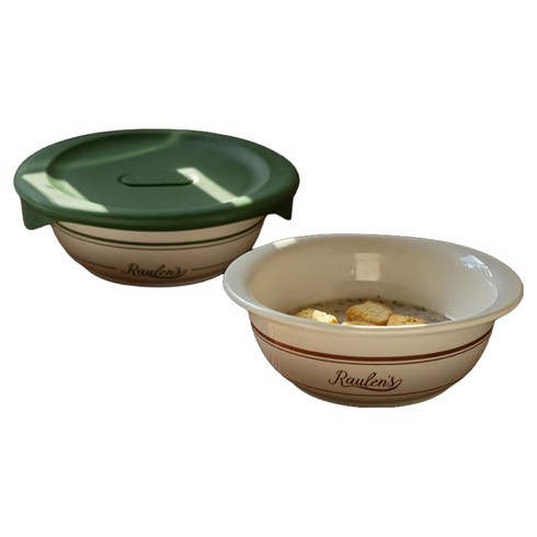 메종오브제 로렌스 런던 냉동밥 용기 그린 350ml + 레드 350ml 세트, 1세트, 2개