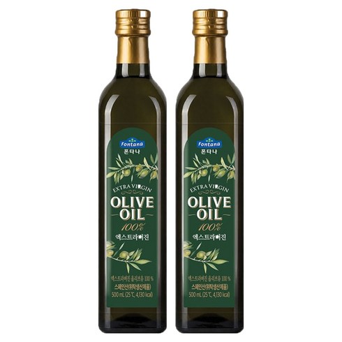 폰타나 엑스트라 버진 올리브유 마라스카, 500ml, 2개