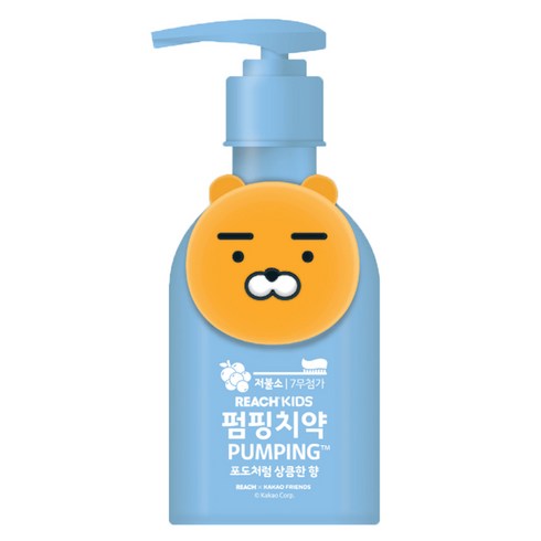 엘지생활건강 키즈 펌핑치약 블루, 160g, 1개