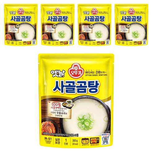 오뚜기옛날 사골곰탕 국물, 350g, 5개