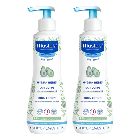 무스텔라 이드라 베베 바디로션, 300ml, 2개