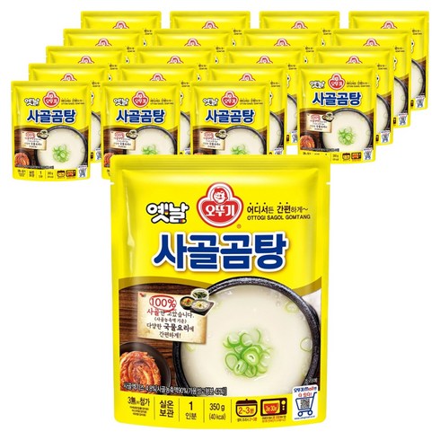 오뚜기옛날 사골곰탕 국물, 350g, 20개