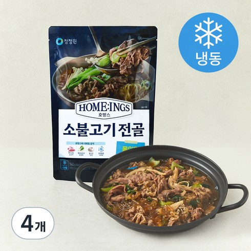 청정원 호밍스 서울식 소불고기전골 (냉동), 540g, 4개
