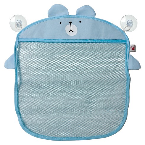 데일리해피비 흡착 욕실 그물망 정리함, 블루, 1개