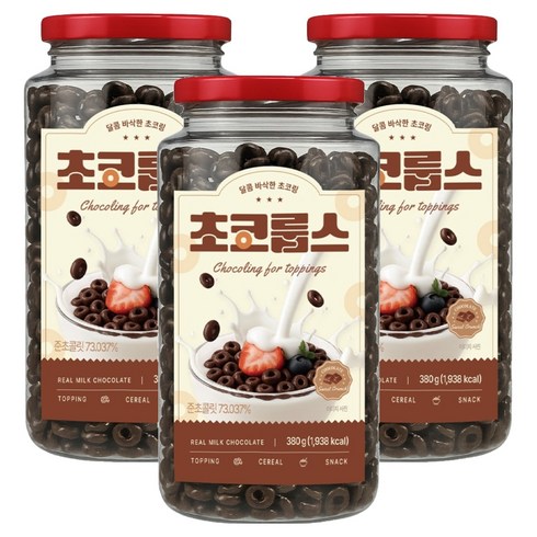 씨알로 초코룹스, 3개, 380g