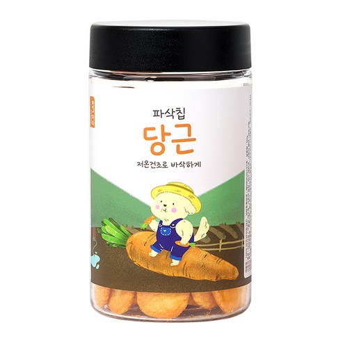 댕댕이연구소 강아지 디디랩 파삭칩 저온건조 과일 채소 간식, 당근, 50g, 1개