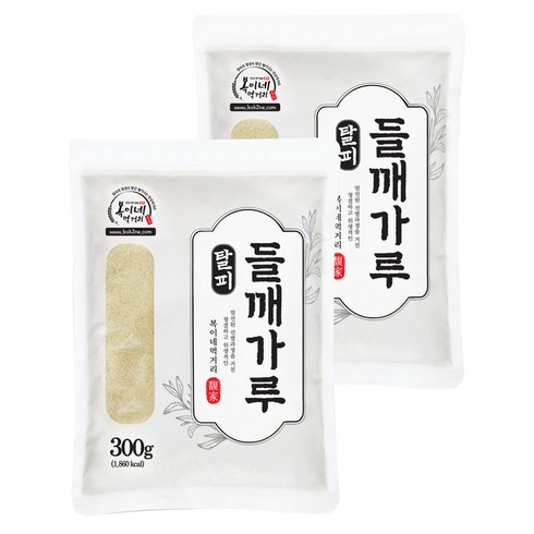 복이네먹거리 중국산 생 탈피들깨가루, 300g, 2개