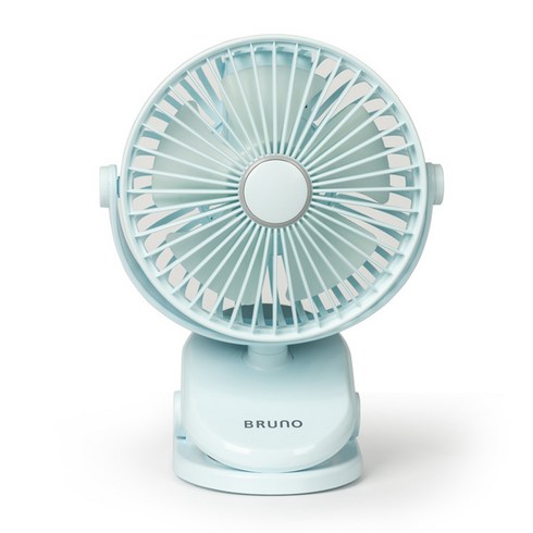 BRUNO 무선 미니 클립팬 선풍기, BCF-2117SB, 스카이블루