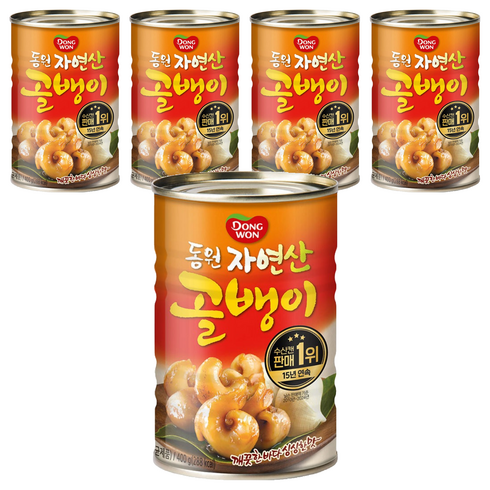 동원 자연산 골뱅이, 400g, 5개