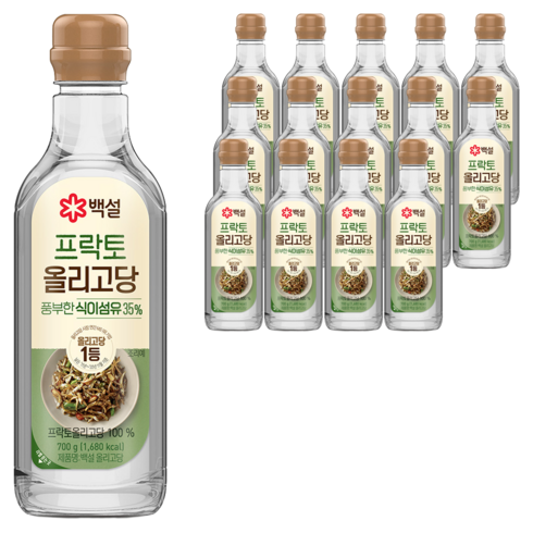 백설 올리고당, 700g, 15개