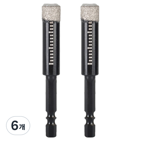공구엔 타일홀쏘 융착코어비트 임팩용 8mm, 6개
