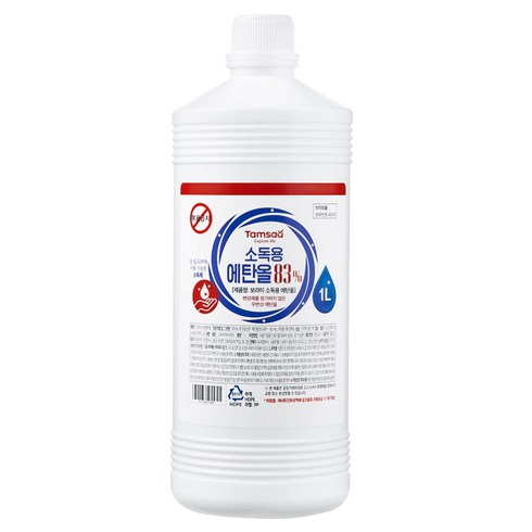 탐사 소독용 에탄올 83% 무변성 에탄올, 1개, 1L