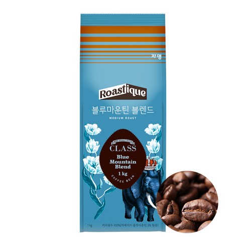 쟈뎅 클래스 블루마운틴 블렌드 원두커피, 홀빈(분쇄안함), 1kg, 1개