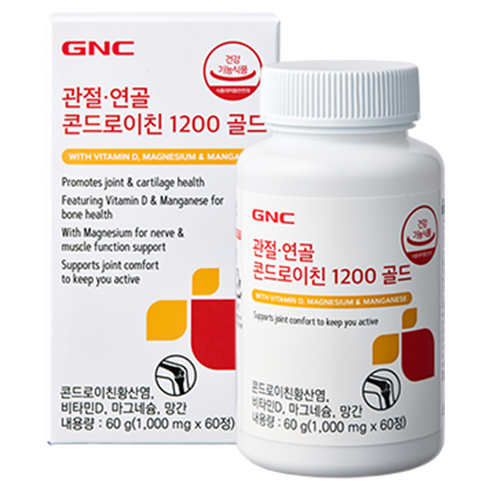 GNC 관절연골 콘드로이친 1200 골드 60g, 60정, 1개