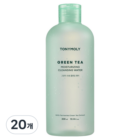 토니모리 그린티 수분 클렌징 워터, 300ml, 20개