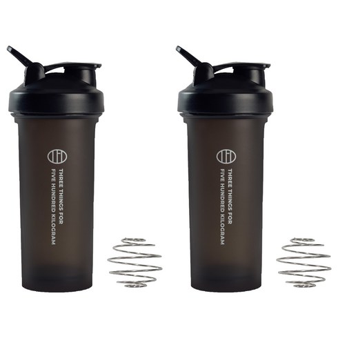 삼대오백 프리미엄 쉐이커 보틀, 블랙, 800ml, 2개