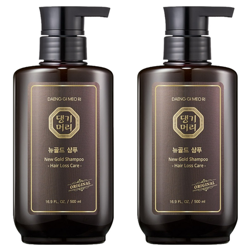 댕기머리 오리지널 뉴골드 탈모 샴푸, 500ml, 2개