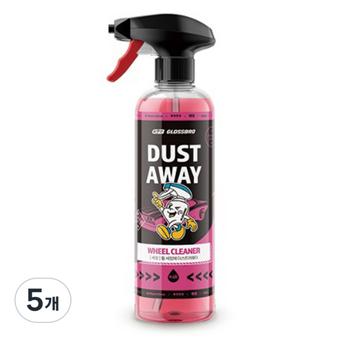 글로스브로 더스트어웨이 휠클리너, 500ml, 5개