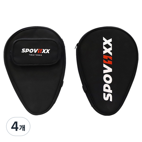 스포빅스 탁구라켓 케이스, 블랙, 4개