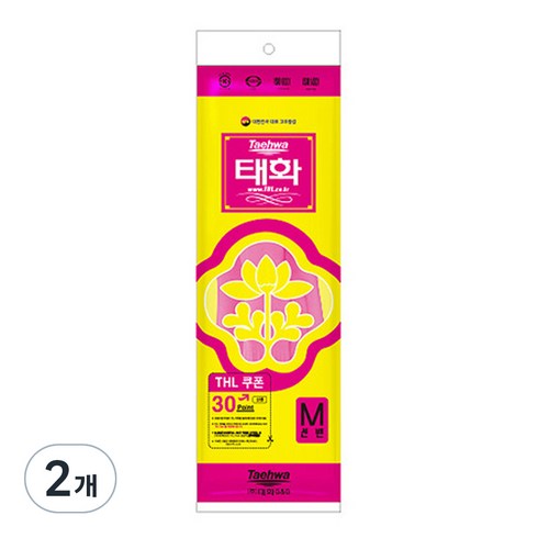 태화 고무장갑 모음, 핑크, 중(M), 2개