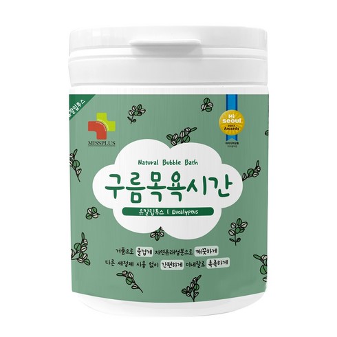 구름목욕시간 유아 입욕제 유칼립투스향, 500g, 1개
