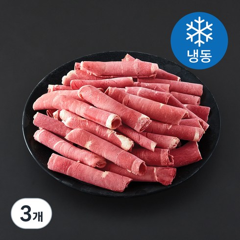 호주산 샤브샤브용 소고기 (냉동), 500g, 3개