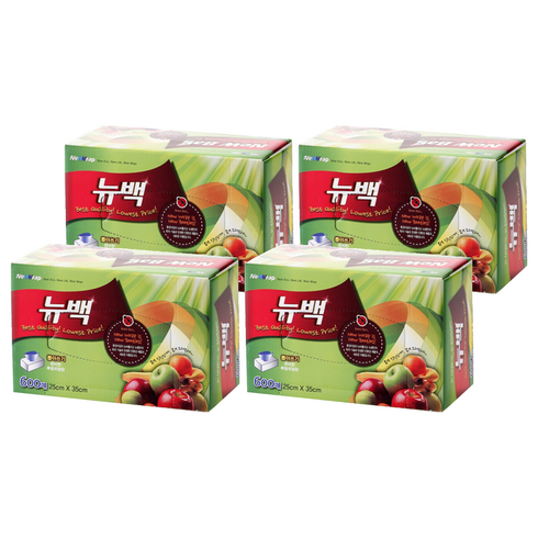 뉴랩 위생백, 중(M), 600개입, 4개