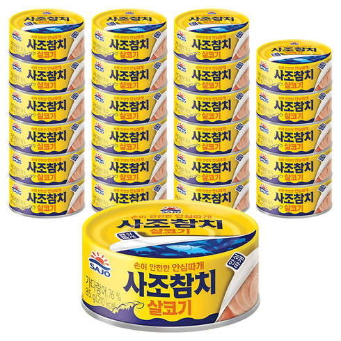 사조참치 안심따개 살코기, 85g, 24개