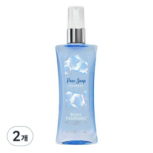바디판타지 퓨어 솝 판타지 프래그런스 바디 스프레이 비누향, 94ml, 2개