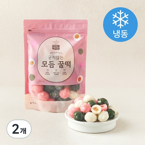 아리울떡공방 굳지않는 모듬 꿀떡(냉동), 600g, 1개입, 2개