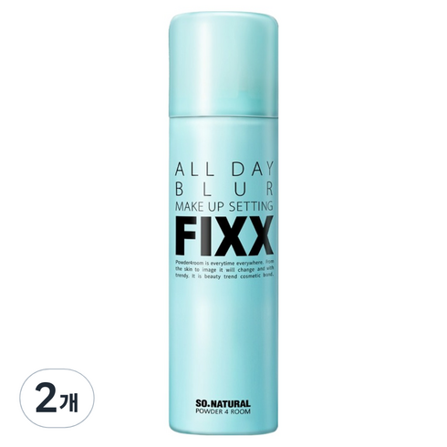 쏘내추럴 올 데이 블러 메이크업 세팅 픽서, 75ml, 2개