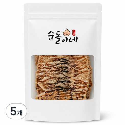 순돌이네 맥반석 오징어 몸통, 5개, 150g