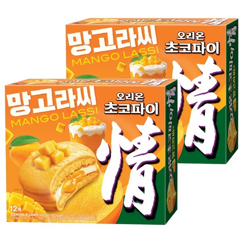 오리온초코파이 망고라씨맛 12p, 2개, 408g