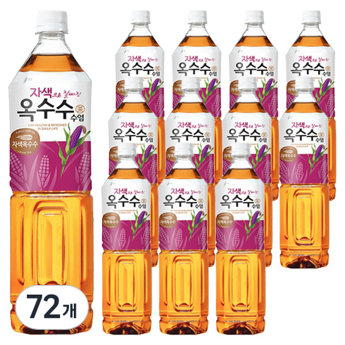 웅진 자색으로 잘빠진 옥수수수염차, 1.5L, 72개