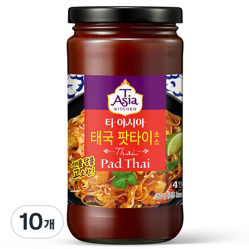 티아시아키친 태국 팟타이 소스, 350g, 10개