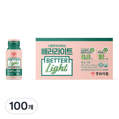 동화약품 시원하게 비우는 배러라이트, 120g, 100개