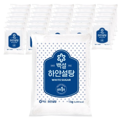 백설 하얀설탕, 1kg, 30개