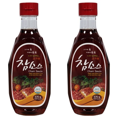 참 우리식품 고기엔 참소스, 570g, 2개