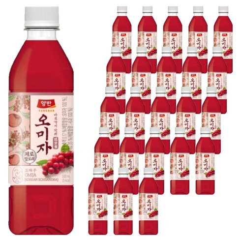 양반 오미자 음료, 500ml, 24개