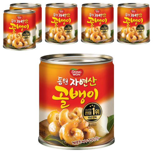 동원 자연산 골뱅이, 230g, 6개