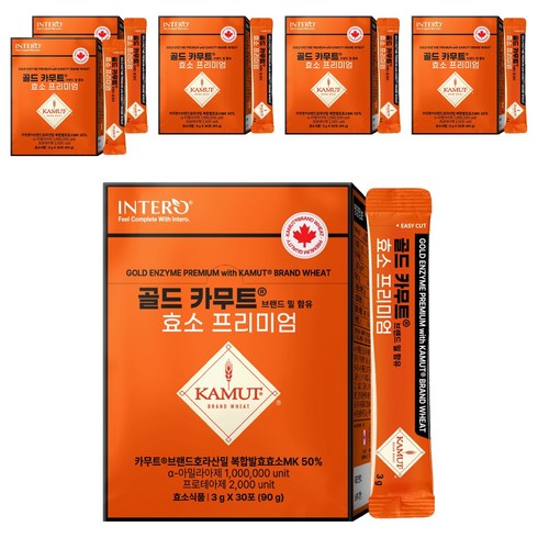 인테로 골드 카무트 브랜드밀 효소 프리미엄, 6개, 90g