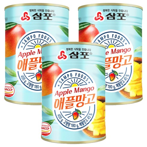 삼포 애플망고, 3개, 400g