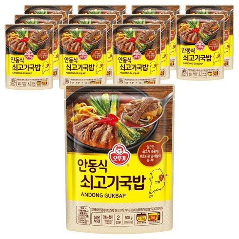 오뚜기 안동식 쇠고기국밥, 500g, 12개