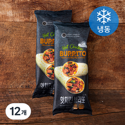 핫치킨 브리또 (냉동), 125g, 1개입, 12개